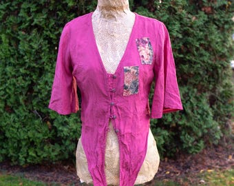 The "Rosie" Upcycled Crop Shirt