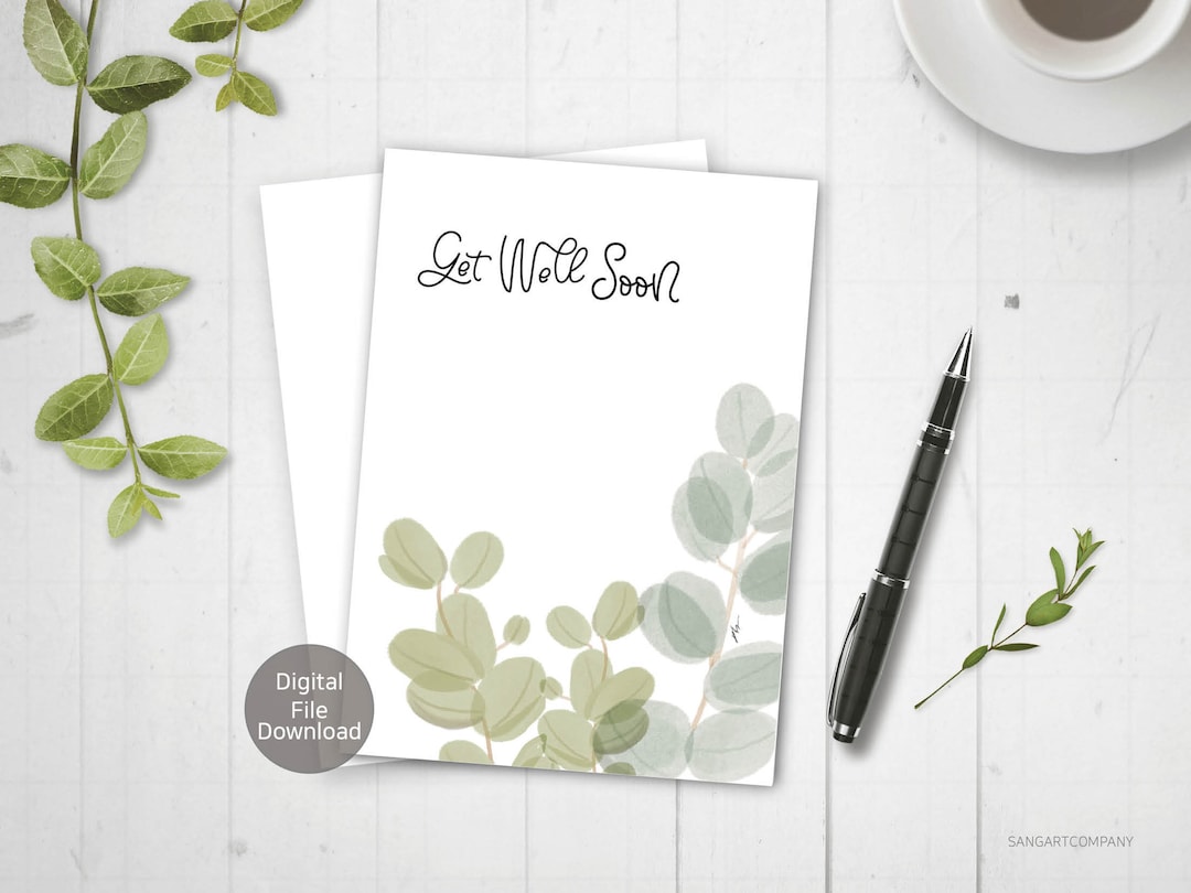  Druckbare Gute Besserung Karte, Gute Besserung Karte, Minji Künstler Motiv 