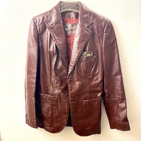 1970s Etienne Aigner Chestnut Leather Riding Jack… - image 1