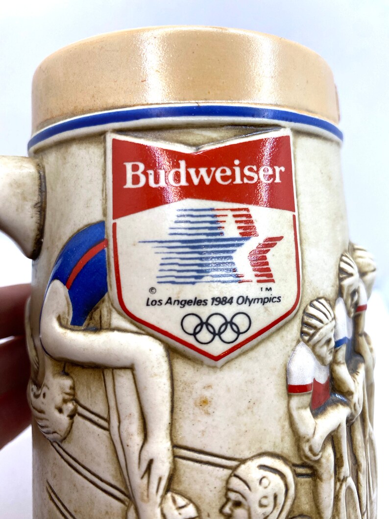 1984 LA Olympics Budweiser Stein, 1980 Etsy