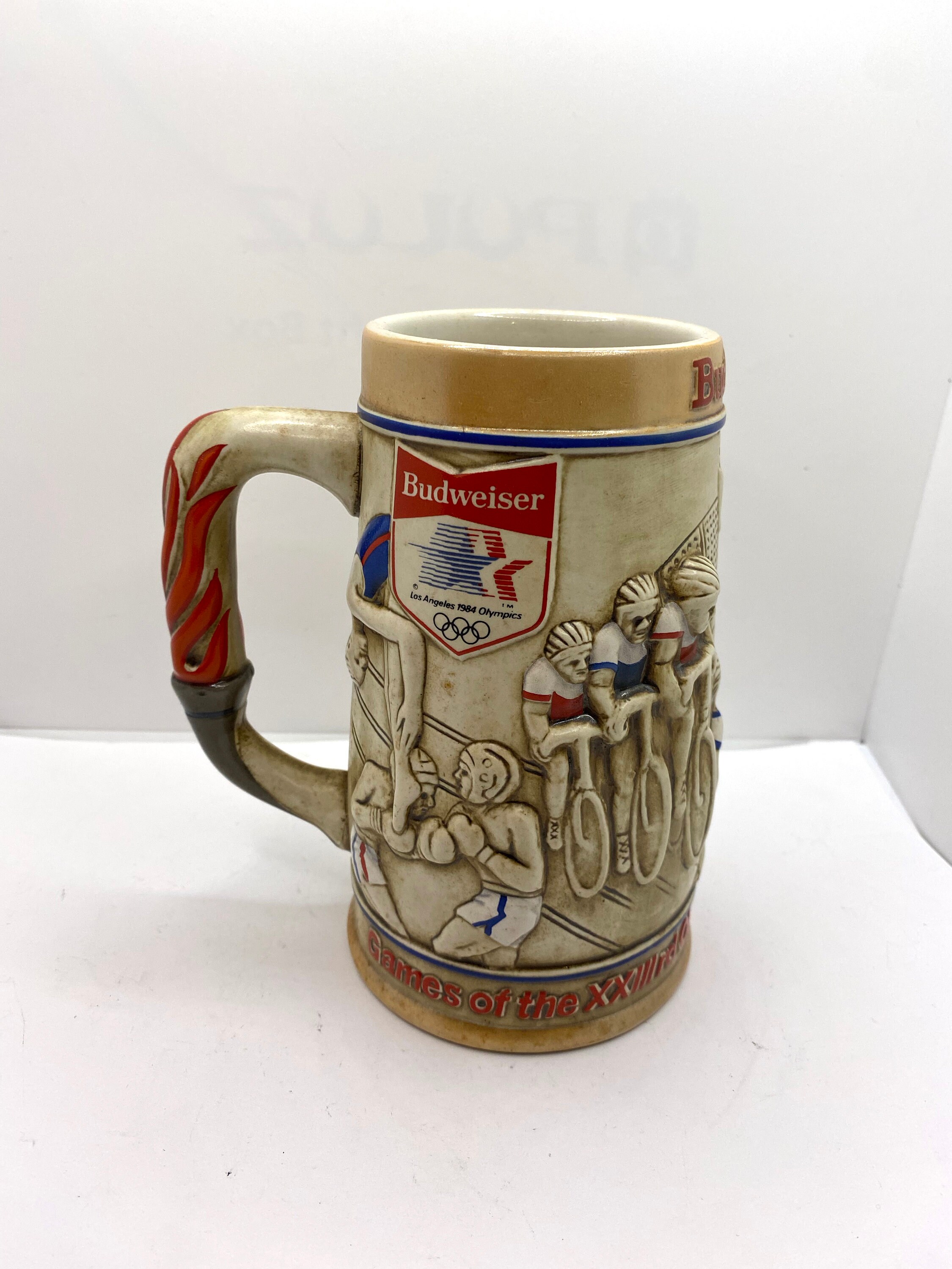 1984 LA Olympics Budweiser Stein, 1980 Etsy
