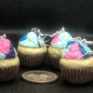 Large Cupcake Earrings