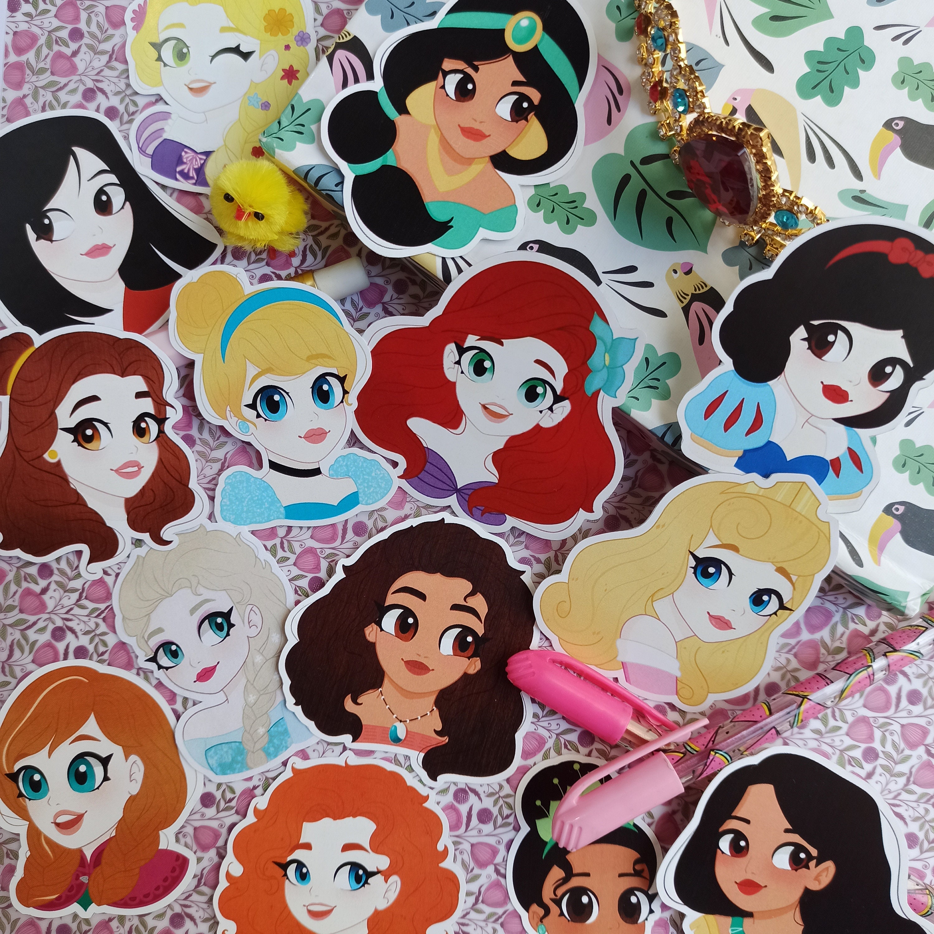 STICKER Disney Princesas Belle, Ariel, Cinderella, Aurora Pegatinas Disney,  Pegatina, Stickers, Stationery, Papelería, Princesas Disney -  Ireland
