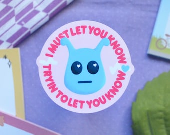 I Must Let You Know | inspired by Signal TWICE | vinyl waterproof sticker | cute kpop sticker