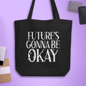 Future&#39;s Gonna Be Okay | Agust D D-day tote bag | BTS kpop totebag