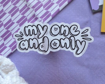 My One and Only | inspired by ENHYPEN | vinyl waterproof sticker | cute kpop sticker