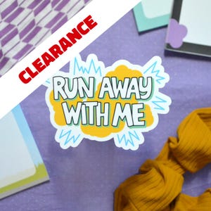 Run Away With Me | TXT vinyl waterproof sticker | kpop sticker
