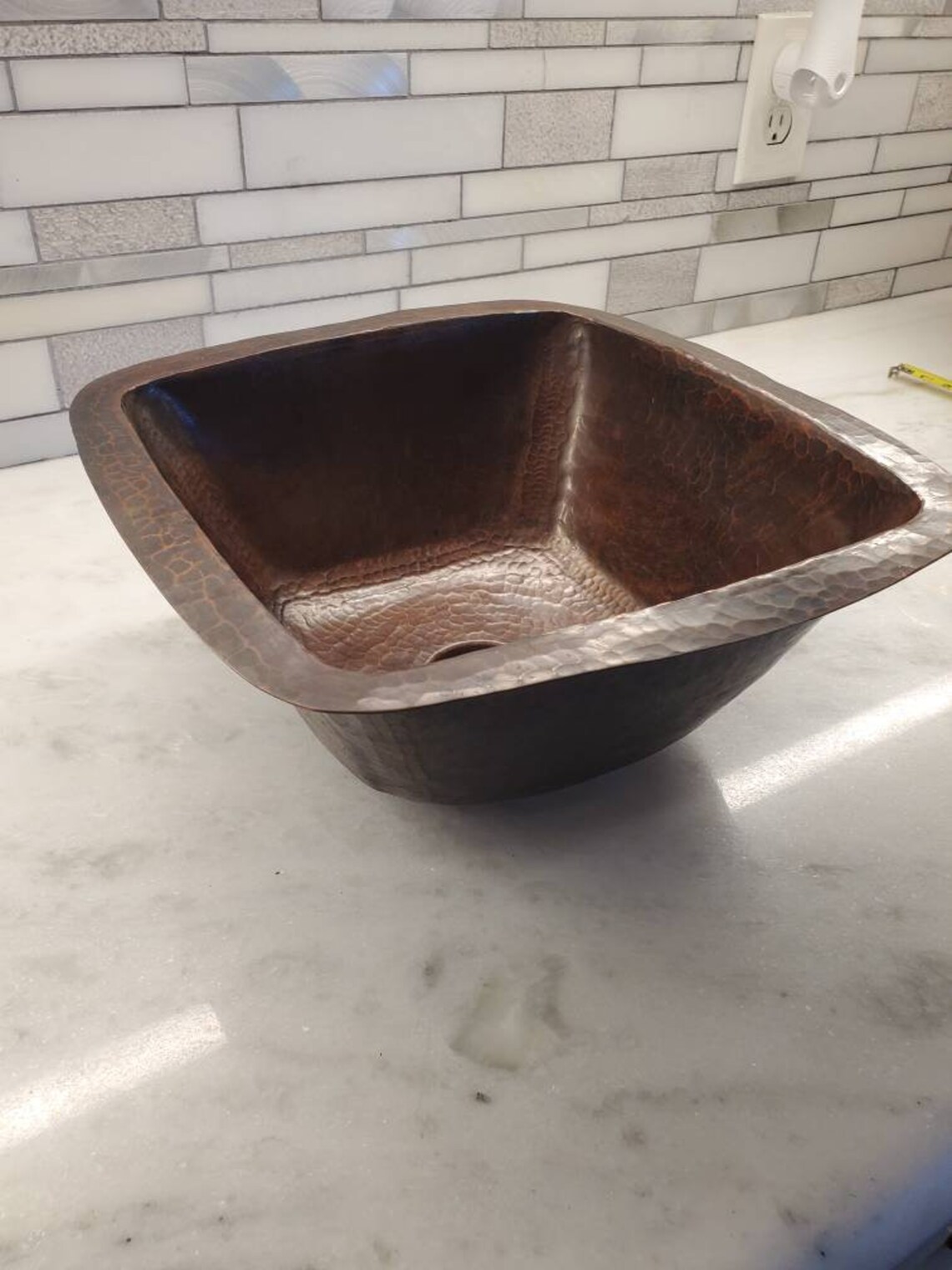 Hand Made Authentic Copper Sink made in Mexico. Etsy