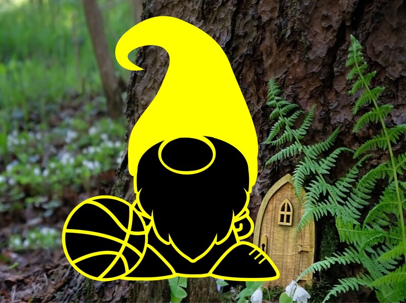 Gnome Basketball , Gnome Basketball SVG, Gnome Vector, Fun Basketball