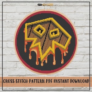Shaman Cross Stitch Pattern, World of Warcraft Cross Stitch Pattern, WoW Cross Stitch Pattern, Video Game Cross Stitch Pattern