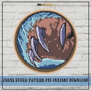 Druid Cross Stitch Pattern, World of Warcraft Cross Stitch Pattern, WoW Cross Stitch Pattern, Video Game Cross Stitch Pattern