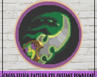 Demon Hunter Cross Stitch Pattern, World of Warcraft Cross Stitch Pattern, WoW Cross Stitch Pattern, Video Game Cross Stitch Pattern