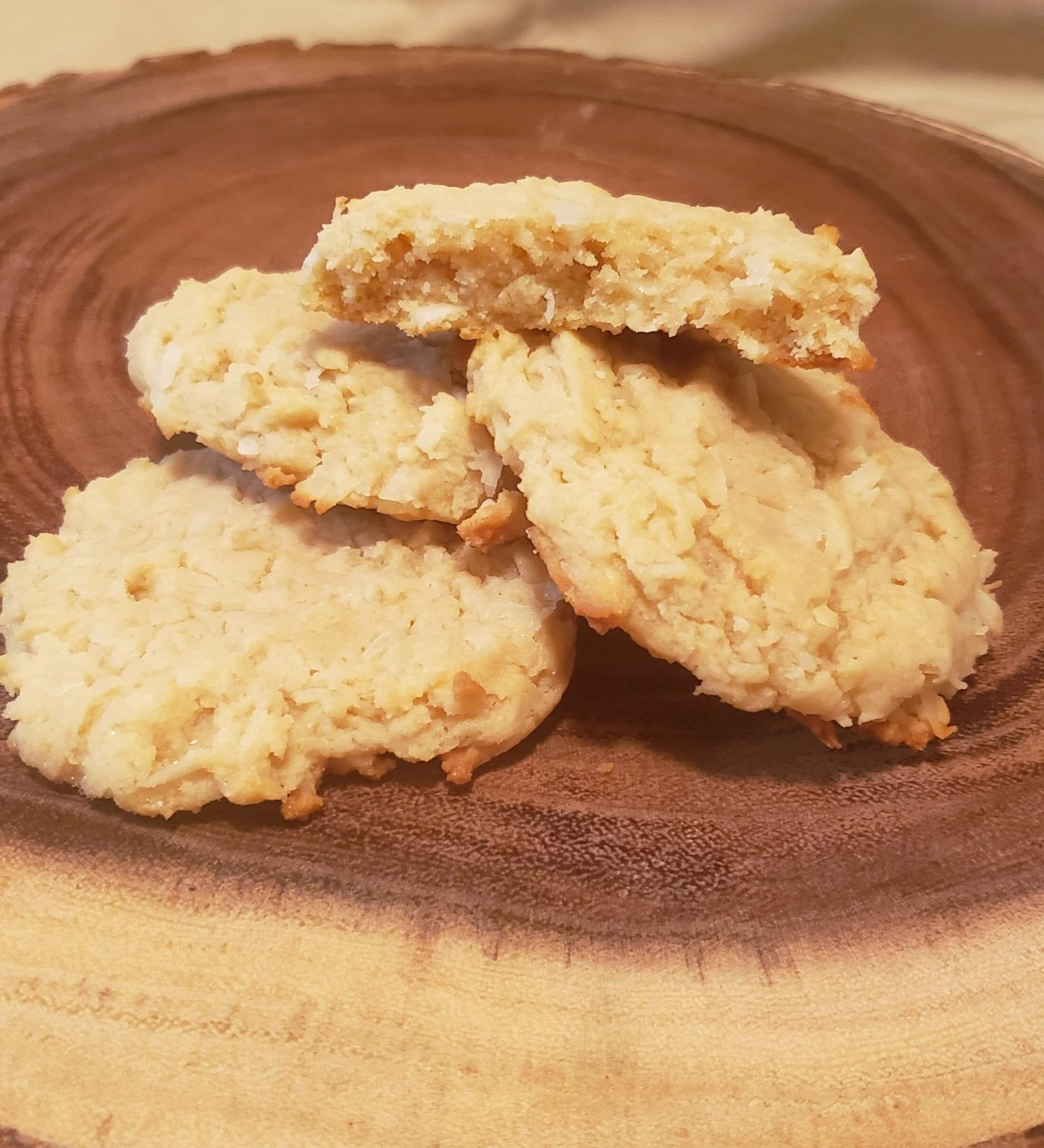 Cream Cheese Coconut Cookies a dozen Etsy