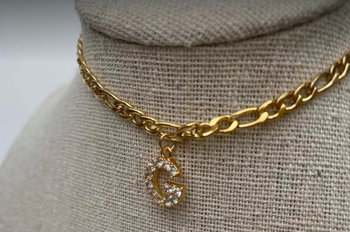 Initial Ankle Bracelet Gold Letter Ankle Bracelet Customized Etsy