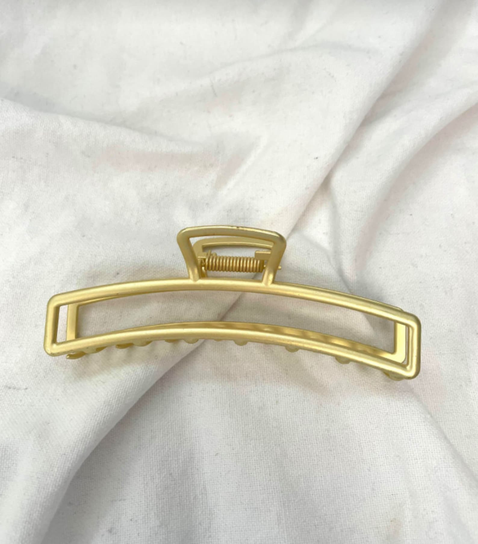 Gold Claw Clips Large Geometric Gold Claw Clips for Thick Etsy