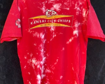 Kansas City chiefs bleach dyed tee