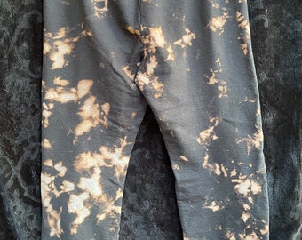 Acid wash black sweatpants