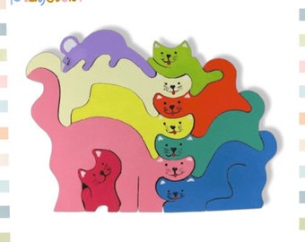 Animals puzzles/ Montessori Toys / Gift Montessori / Gift for toddlers / Gift  kids Christmas/ toddlers gift birthday