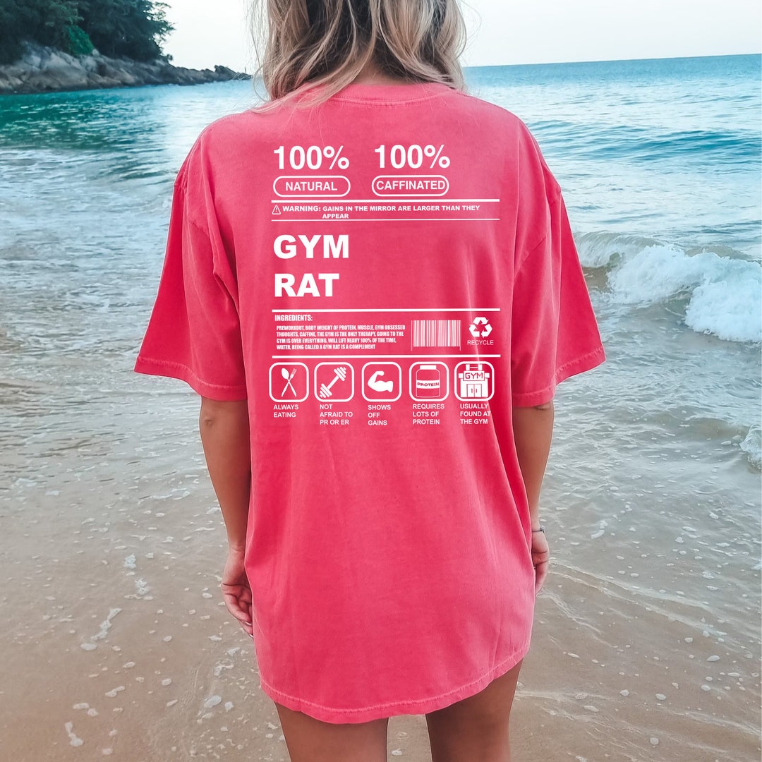 Comfort Colors Gymrat Pump Cover, Work Out Shirt for Bodybuilders, Gym