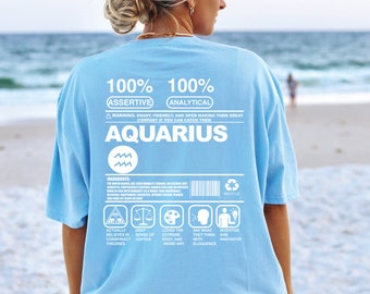 Aquarius Zodiac, Zodiac, Zodiac Gifts, Zodiac Gifted, Gifted Zodiac, Zodiac Sweat Shirt, Gift Personally, Aquarius Shirt, Gifted-for-Her
