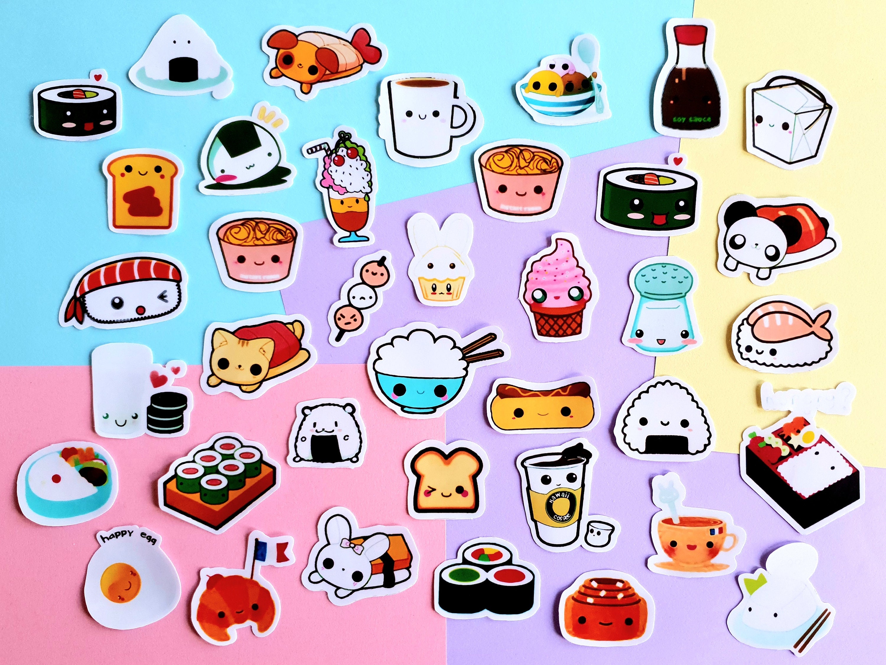 Cute Dessert Stickers, Kawaii Food Stickers, Journal Stickers