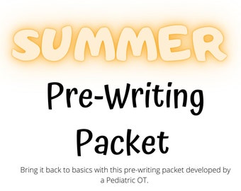 Summer Pre Writing Packet -DIGITAL