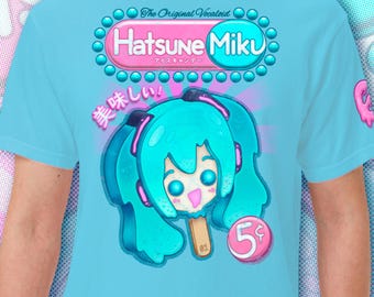 Hatsune Miku Popsicle Retro Unisex T-Shirt