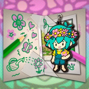 OMORI : Basil Rubber Keychain 3in - Etsy