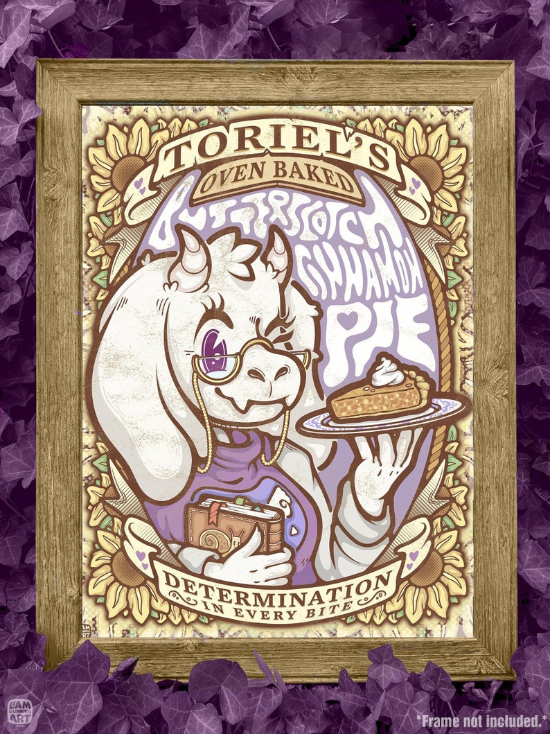 UNDERTALE POSTER Toriel s Butterscotch Cinnamon Pie Etsy