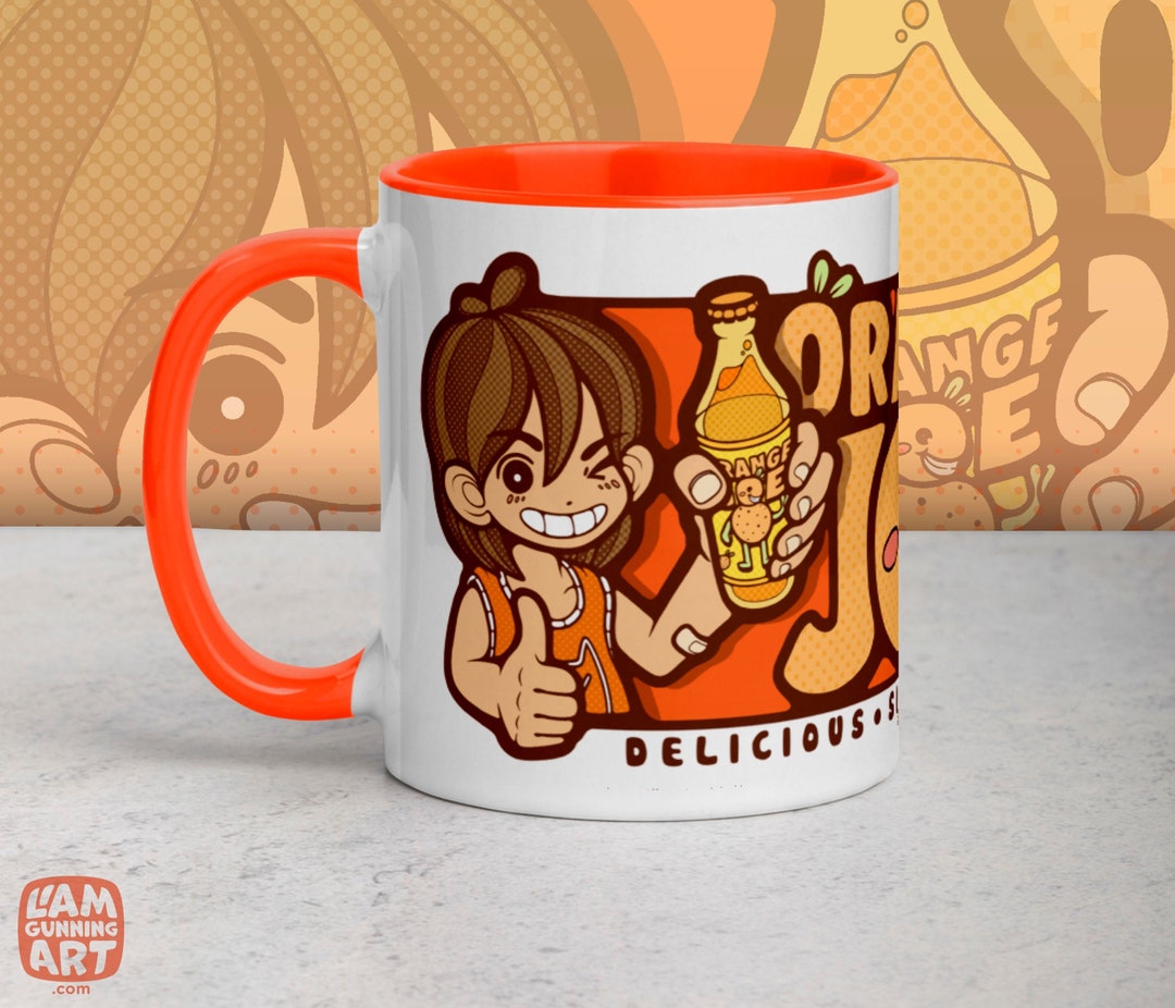 OMORI : オレンジジョー レトロカラーマグ 11オンス - Etsy 日本