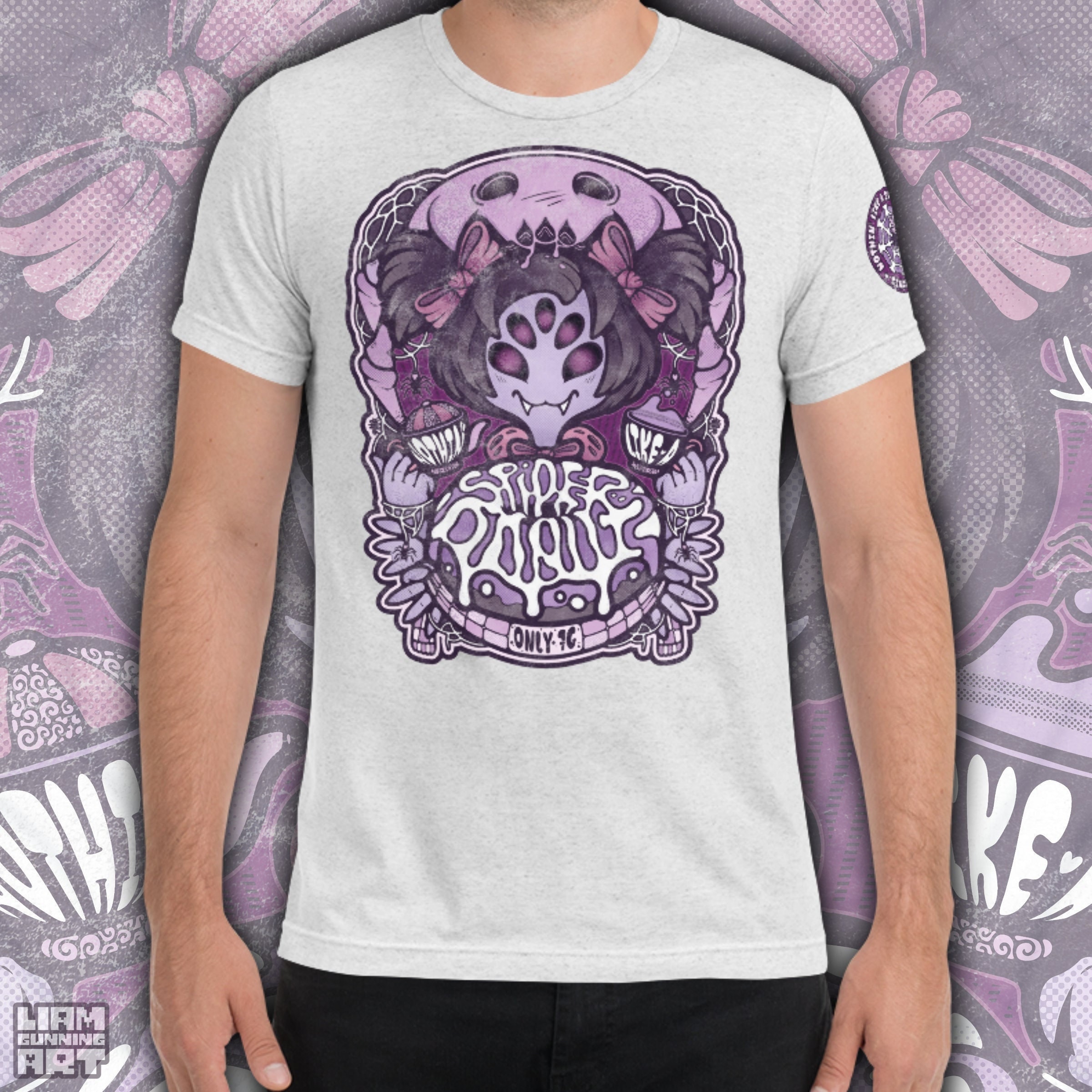 UNDERTALE : Spider Donut Retro Multi-Print Unisex T-Shirt