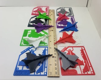 3D Printed Dassault Rafale Model Plane Kit, Kids & Adults, Card Size