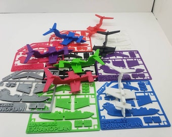 Lun-Class Ekranoplan Model: 3D Printed Desk Decor (Card Size)