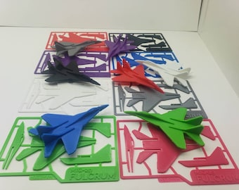 3D Printed MiG 29 Fulcrum Model Plane, Card Size