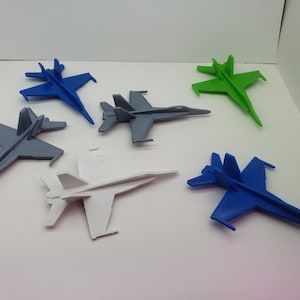 F/A 18 Hornet Model Plane Perfect Kids Dads Gifts 3D Printed Large Card Size