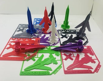 Thunderbird 1 Model Plane, 3D Printed Card Kit