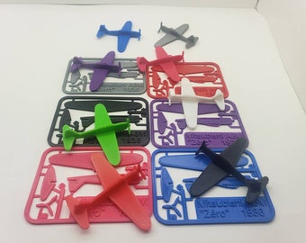3D Printed Mitsubishi A6M Zero Model Plane, Kids/Dads Gift