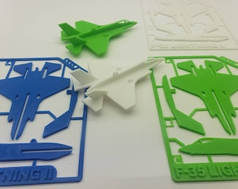 3D Printed F-35 Lightning II Model Kit (Card Size)