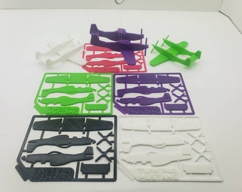 3D Printed F-82 Twin Mustang Model Plane, Card Size