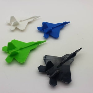 F-22 Raptor Model Plane Perfect Kids Dads Gifts 3D Printed Card Size