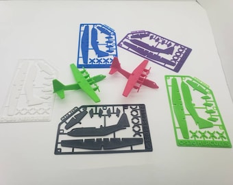 3D Printed C130 Hercules Model, Assemble from Card