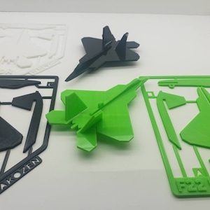 F-22 Raptor Model Plane Perfect Kids Dads Gifts 3D Printed Card Large Size