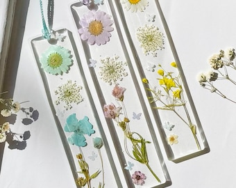 Marcador de livro personalizado em resina / marcador de livro floral / marcador de livro em resina / marcador de livro personalizado / presentes personalizados / presentes / presentes para damas de honra