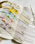 Personalised resin bookmark / floral bookmark / resin bookmarks / custom bookmarks/ gifts / flower bookmark / Personalised gifts product logo