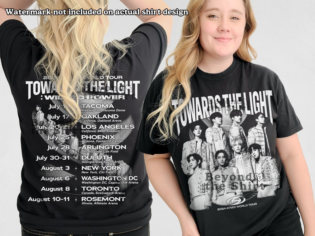 ATEEZ TOWARDS THE LIGHT Ｔシャツ Ateez Towards the light ワールドツアー 2024 Tシャツ ateez ツアー
