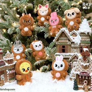 SKZOO Gingerbread Plush Christmas Ornaments