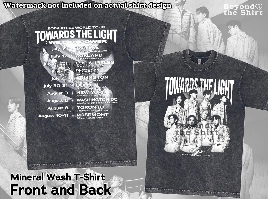 Ateez Towards the light ワールドツアー 2024 Tシャツ ateez ツアー