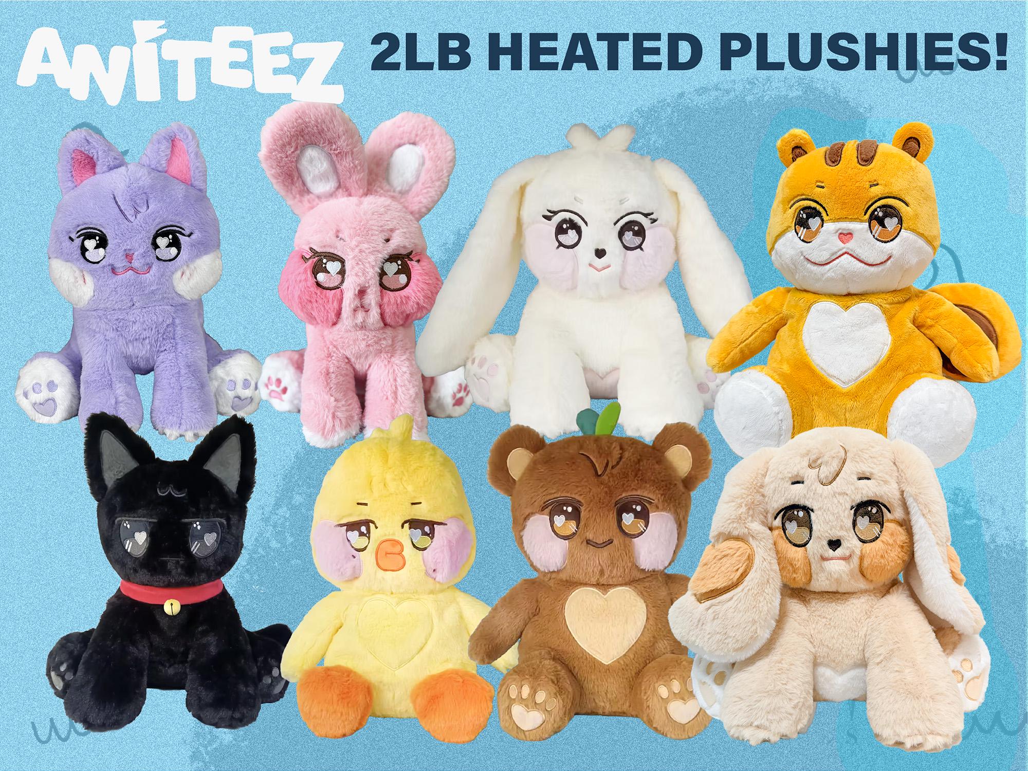 Ateez Heated Plush Aniteez Weighted Heated Plushie Ateez Fan
