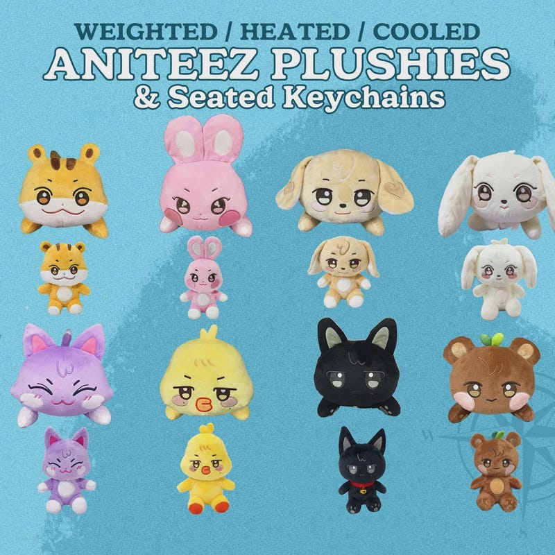 Aniteez Keychains Aniteez Keychains Plush - Etsy
