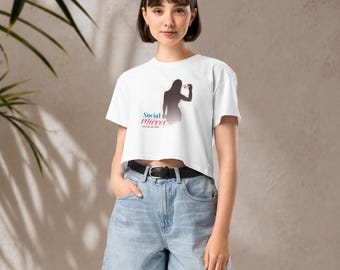 T-shirt da donna SelfieEmotion crop top